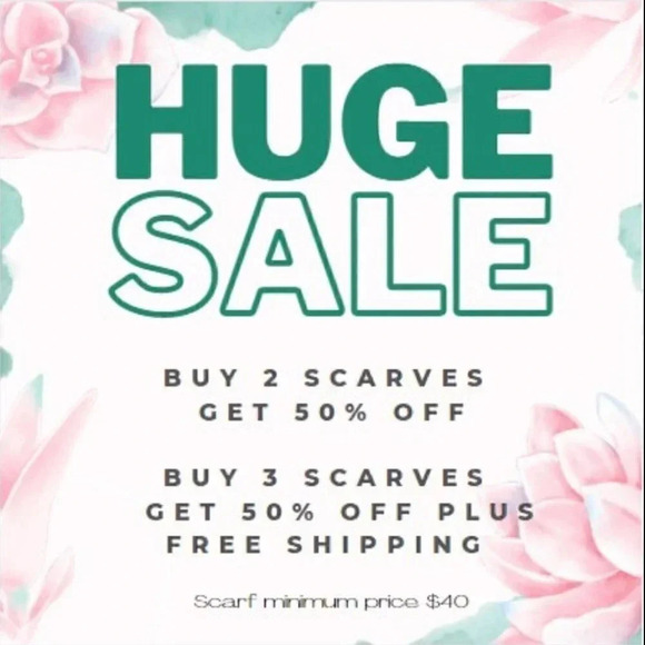 🎉HUGE SALE ON  ALL SCARVES 🎉 - Picture 1 of 1